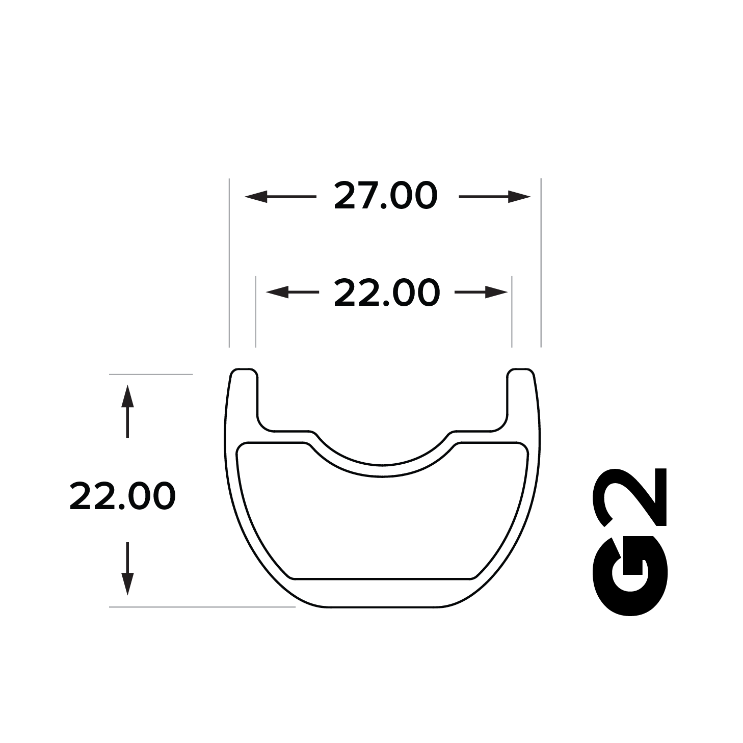 South Industries G2 Carbon Gravel Rim view 4