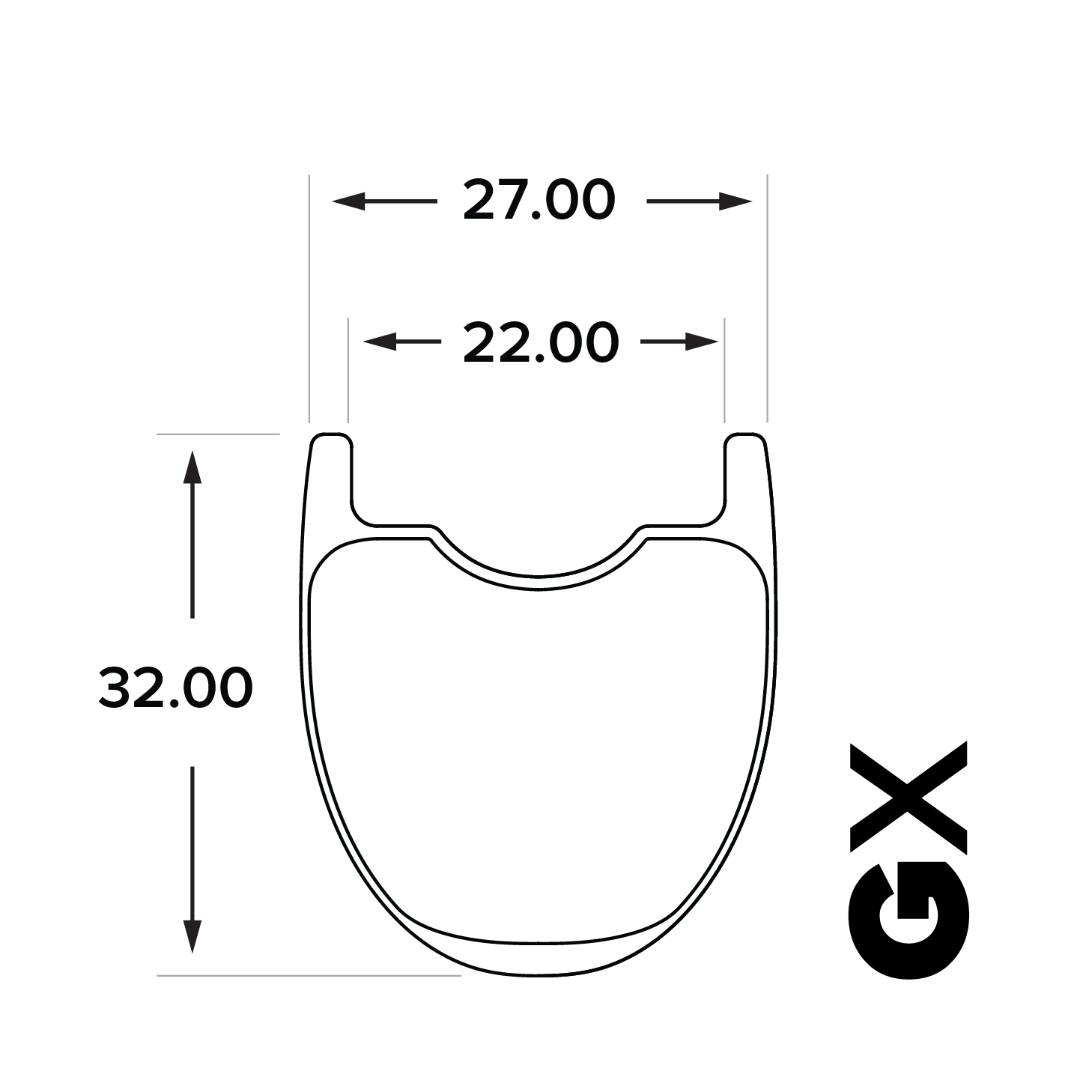 South Industries GX Gravel Carbon Rim view 4