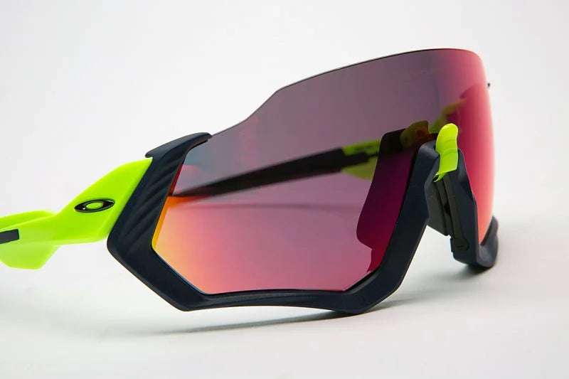Oakley Flight Jacket, Matte Navy/ Retina Burn Prizm trail Torch view 2
